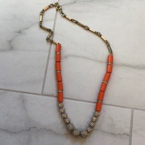 J crew coral necklace
